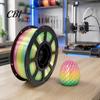 3D Printer Consumables Rainbow Gradient PETG Filament for Printer, 1.75mm 1Kg Spool Roll Candy Color Filament, Multicolor Most Printers