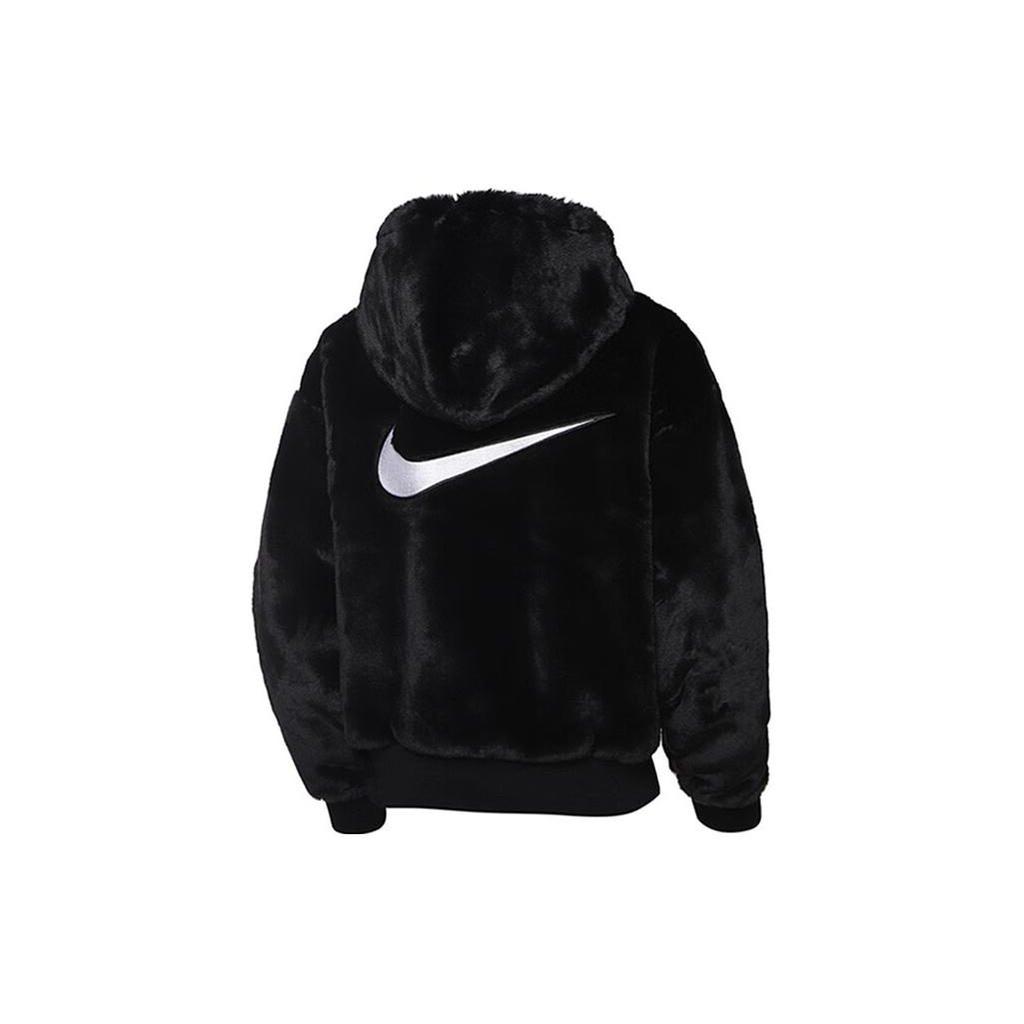 Nike Ropa deportiva esencial Chaqueta de piel sintética Negro/Blanco DD5116-010