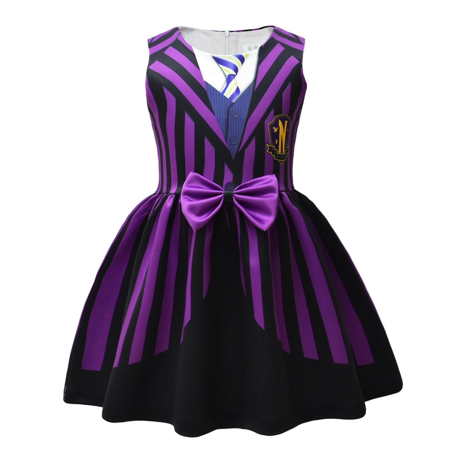 

Girls Costume Kids Academy Uniform School Suit For Role Cosplay Costume Party 100 фиолетовый