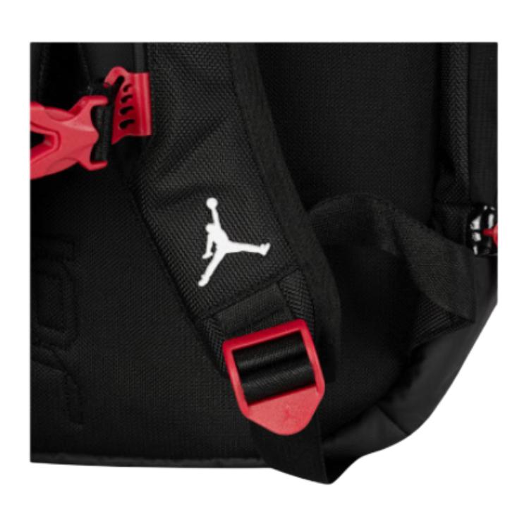 Jordan 33L Large Capacity Comfortable Casual Lightweight Backpack Unisex Backpack Black Red JD2623009AD-003