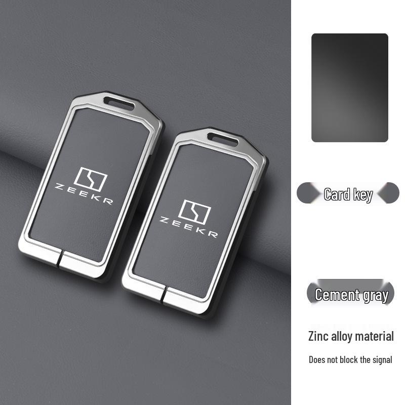 Zeekr 7X Metal Key Case: Card Protective Shell & Key Ring for Models 001, 007, 009
