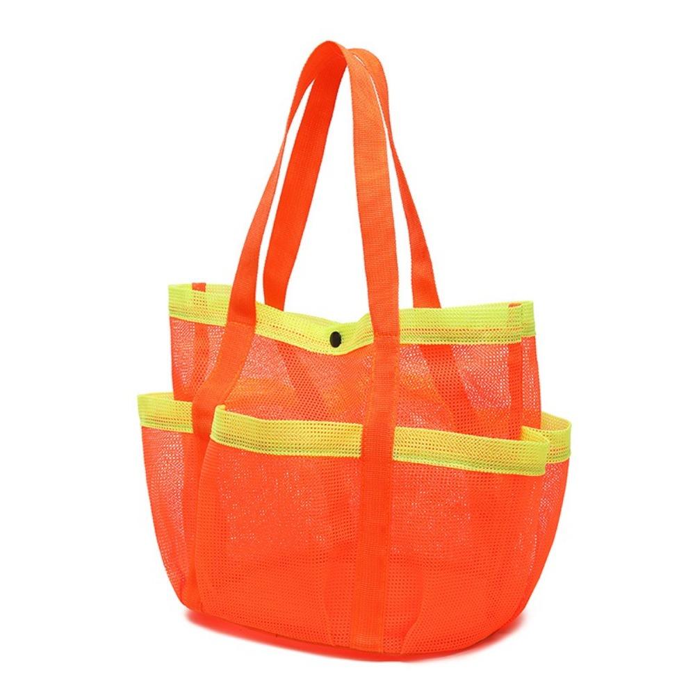 Portable Mesh Beach Storage Bag Breathable Toiletry Bag for Cruise Swim Vacation Essentials