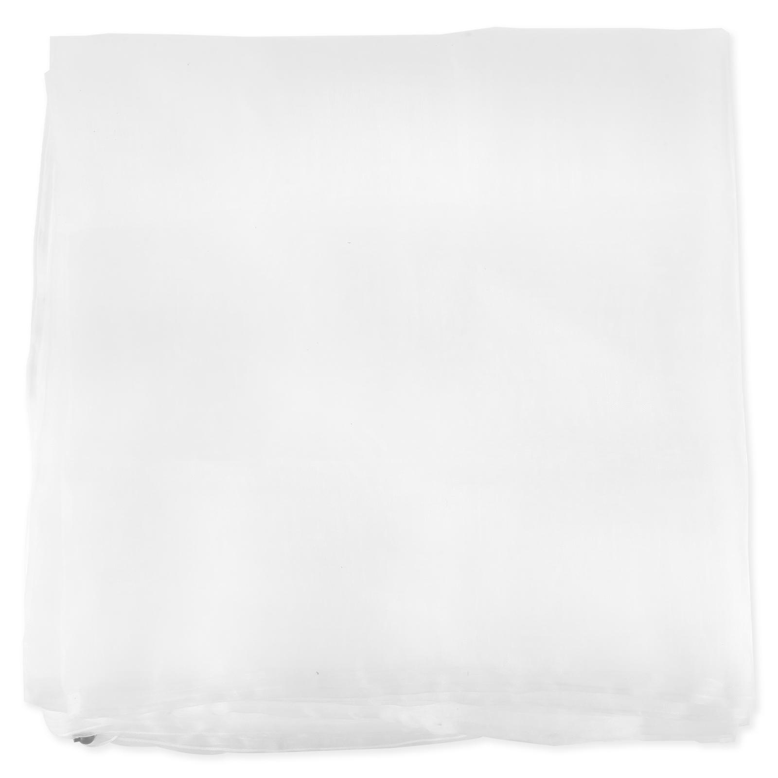 

3x3M Сетка для фруктовых деревьев Полиэтиленовая сетка для растений и птиц на молнии и кулиске Большая садовая сетка-чехол Белый 1Pc