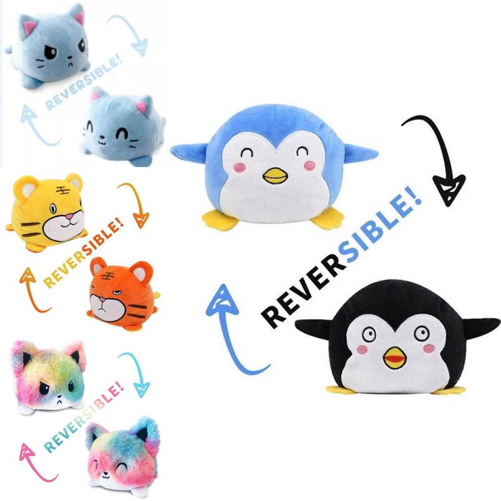 Double-sided Reversible Flip Cat Plush Toy With Super Soft And Lifelike Features