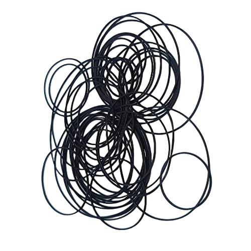 50-Pack 1mm Square Mixed Belt Recorder Recorder Walkman Card Holder DVD Reader Rubber Drive Belt 40-135 Mm