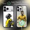 Beliebter Fußballstar Stil Schutzhülle für iPhone 17, 16, 15, 14, 13, 12, 11 Plus, Pro Magnetisch Für Magsafe Kabelloses Laden