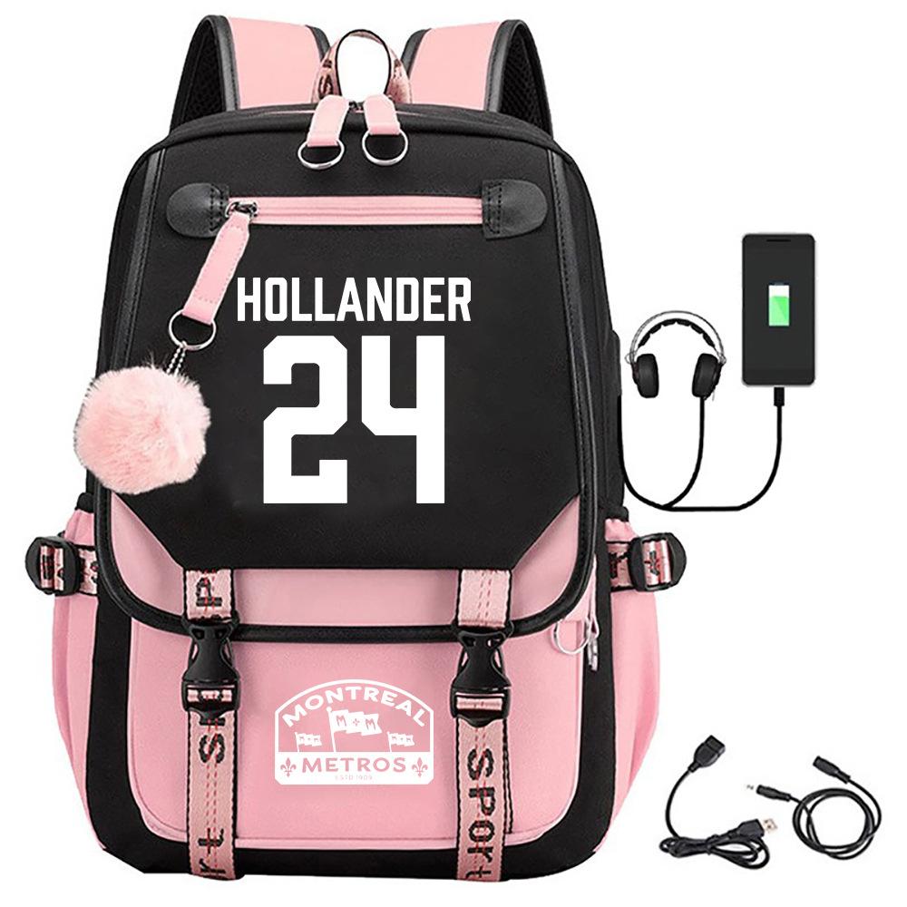 Large Capacity Schoolbag with Shoulder Strap; Student Three-piece Pencil Case Set