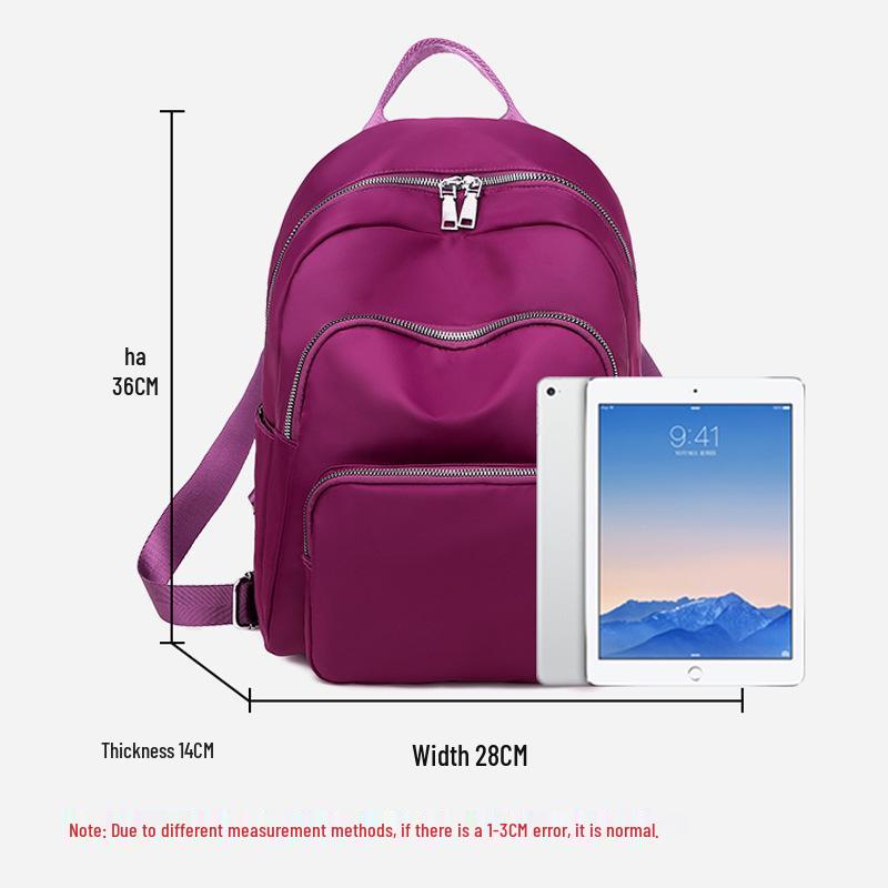 Damen Rucksack aus Oxford-Gewebe: Wasserdicht, Modisch, Vielseitig, Leicht, Großes Fassungsvermögen – Perfekt für College, Schule oder Reisen.