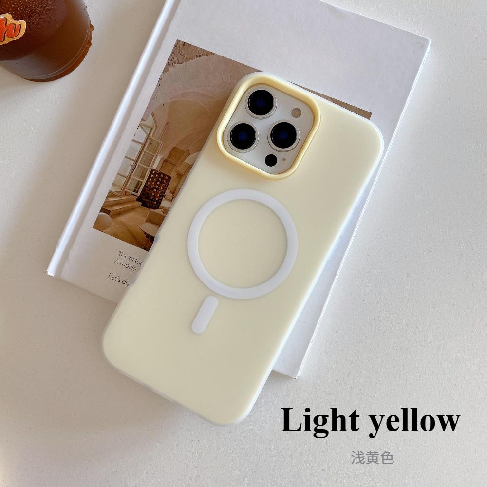 

Роскошный матовый чехол Candy Magsafe для iPhone 17 Air 16 15 14 13 12 Pro Max 11 16Plus 17Pro Магнитный прозрачный чехол 2 в 1 iPhone 11