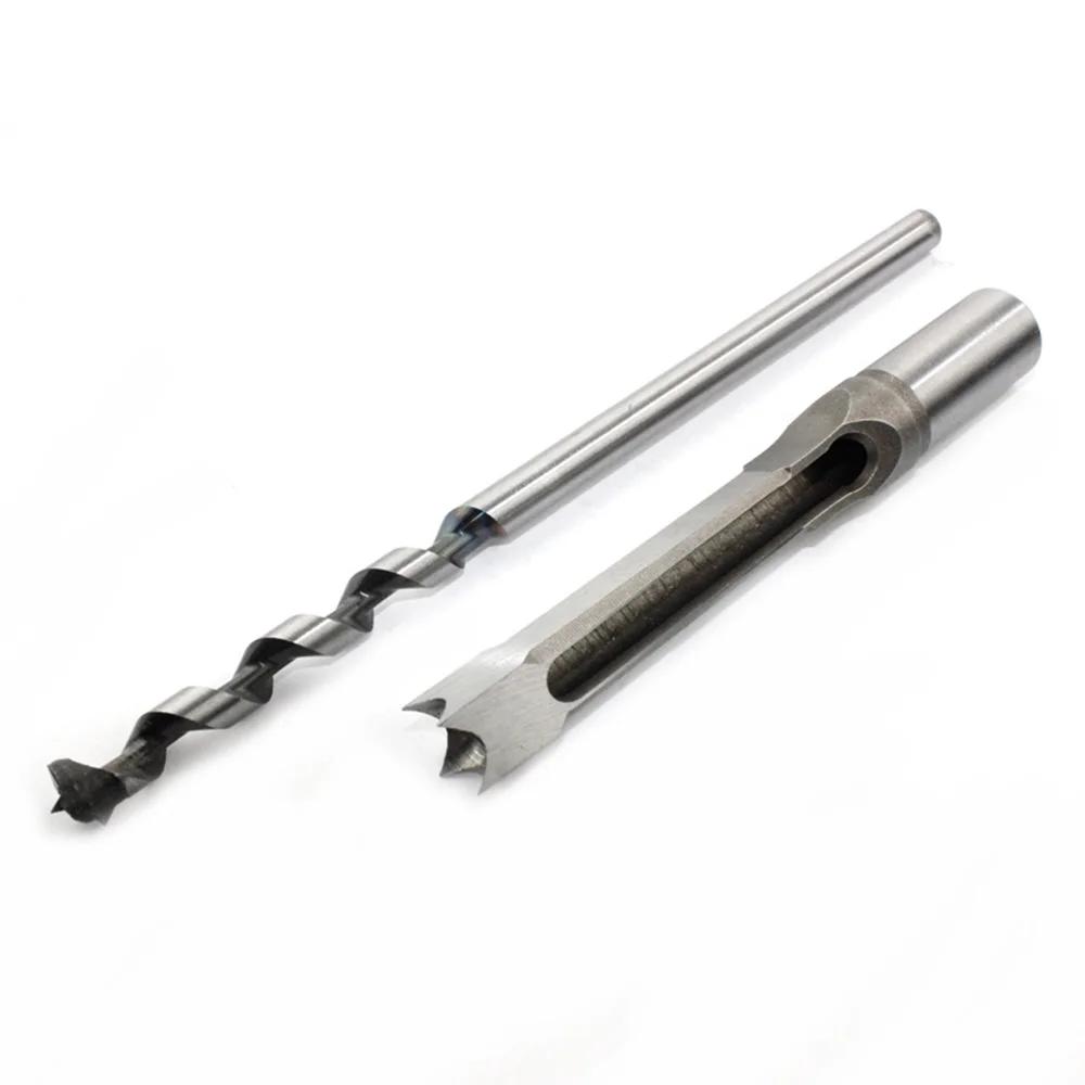Square Hole Drill Bit Angle Hole Opener Woodworking Drill Bits Set High Speed Steel Hole Saw Cutter Tool