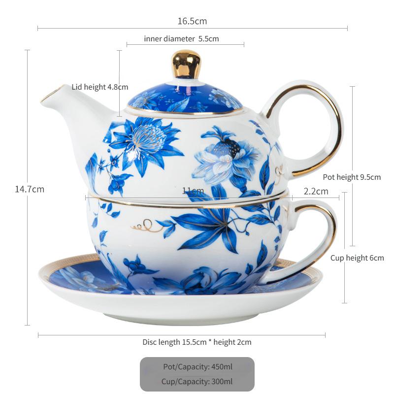 Ceramic Mother and Child Pot Set Home Creative High Temperature Resistant Exquisite Flower Tea Pot Afternoon Tea Coffee Pot