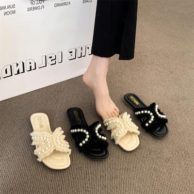 Premium Non-slip Thick-soled One-word Slippers for Women's Summer Wear Soft-soled Cool Slippers