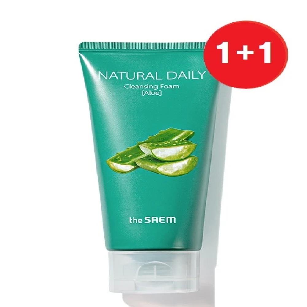 1+1 Natural Daily Cleansing Foam Aloe_US Cleansing Aloe 150ml+150ml