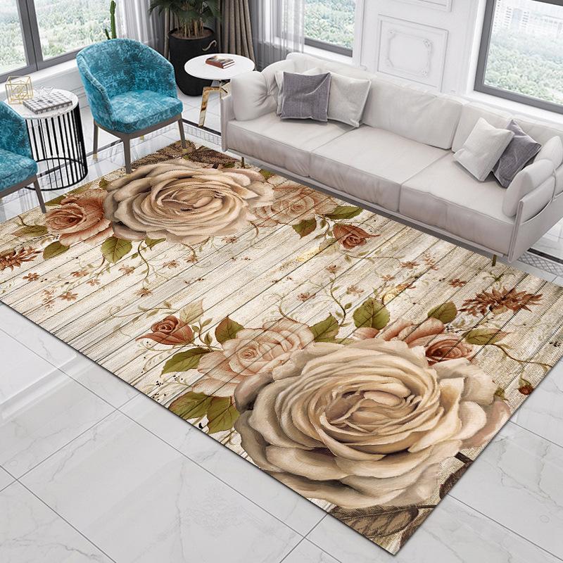 Living Room Carpet Nordic Ethnic Style Home Decoration Coffee Tables Large Area Plush Mat Bedroom Vintage Rug