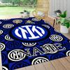 Custom Name Wolves Crest Badge Carpet Rug Customizable Soft Washable Anti-Slip Home Living Room Sofa Mats Personalized Rug. 0909201
