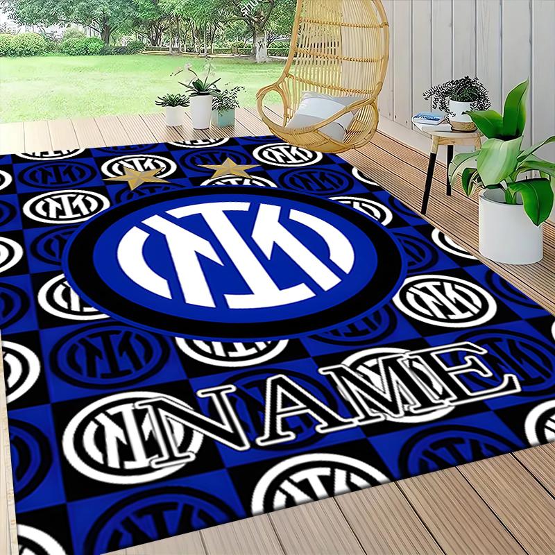 Custom Name Wolves Crest Badge Carpet Rug Customizable Soft Washable Anti-Slip Home Living Room Sofa Mats Personalized Rug. 0909201