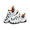 Skechers D'LITES 2.0 Herren Weiß Schwarz Orange Niedrig geschnitten Freizeitschuhe Netzstoff Synthetikleder Komfort Vielseitig 666151-WBOR