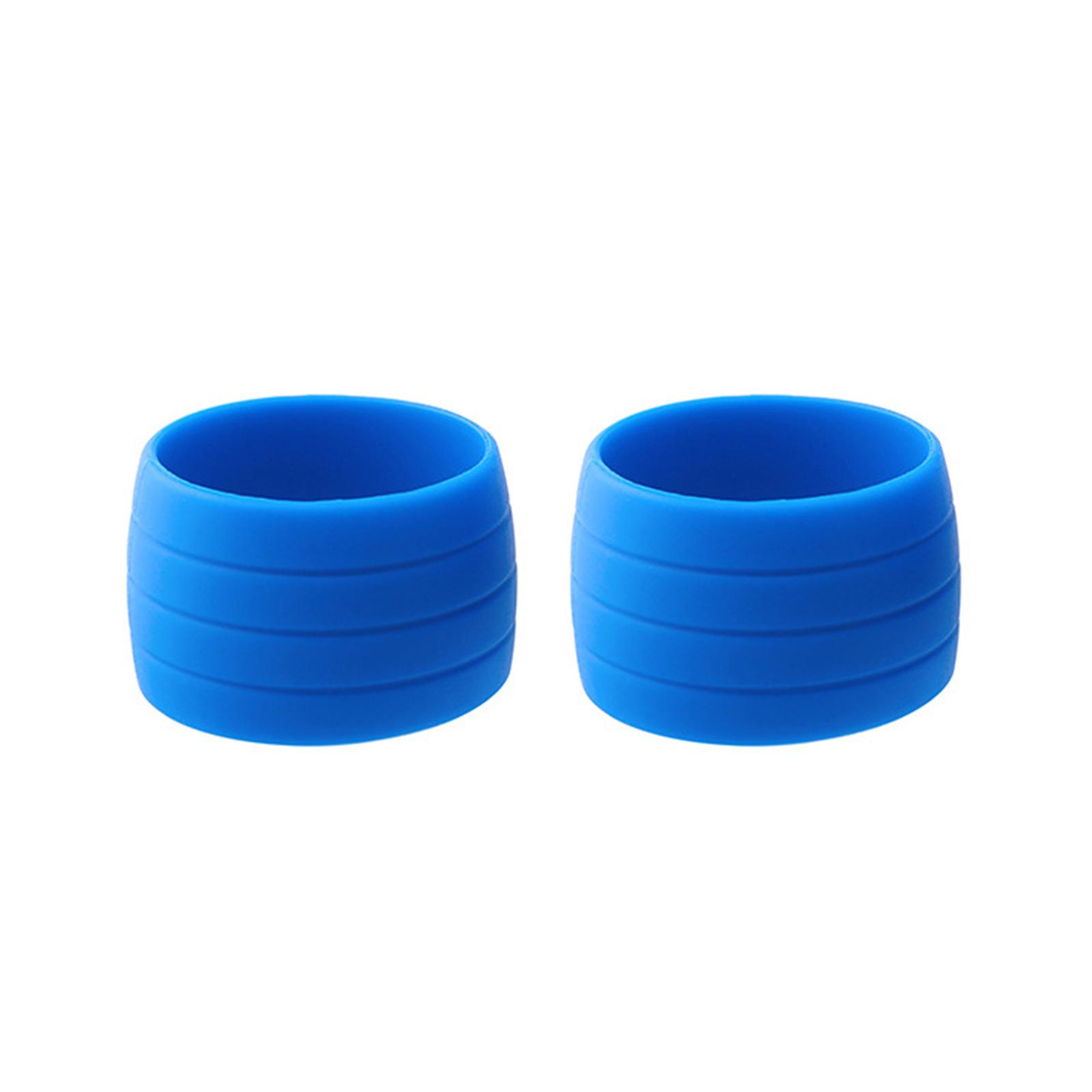 

2 шт. силиконовая лента для руля велосипеда заглушка фиксированные кольца ремень для руля велосипеда лента фиксирующие силиконовые кольца нескользящий рукав синий