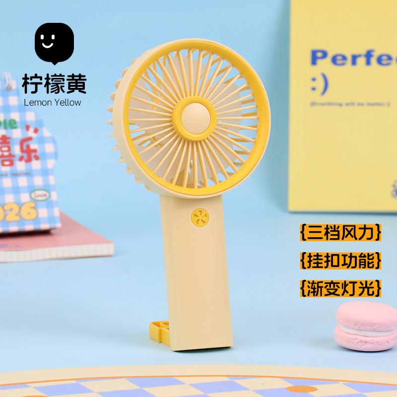 Small Fan with 3 Speed Settings Strong Airflow Low Noise USB Rechargeable Battery Operated Pocket Fan