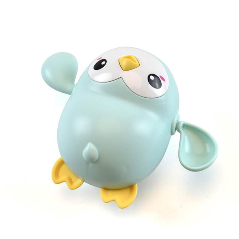 New Children's Water Play Penguin Toy Wind-up Chain Baby Summer Bathroom Bathing Swimming Bath Toy Plastic Material Forward Swimming Dual Arm Swing