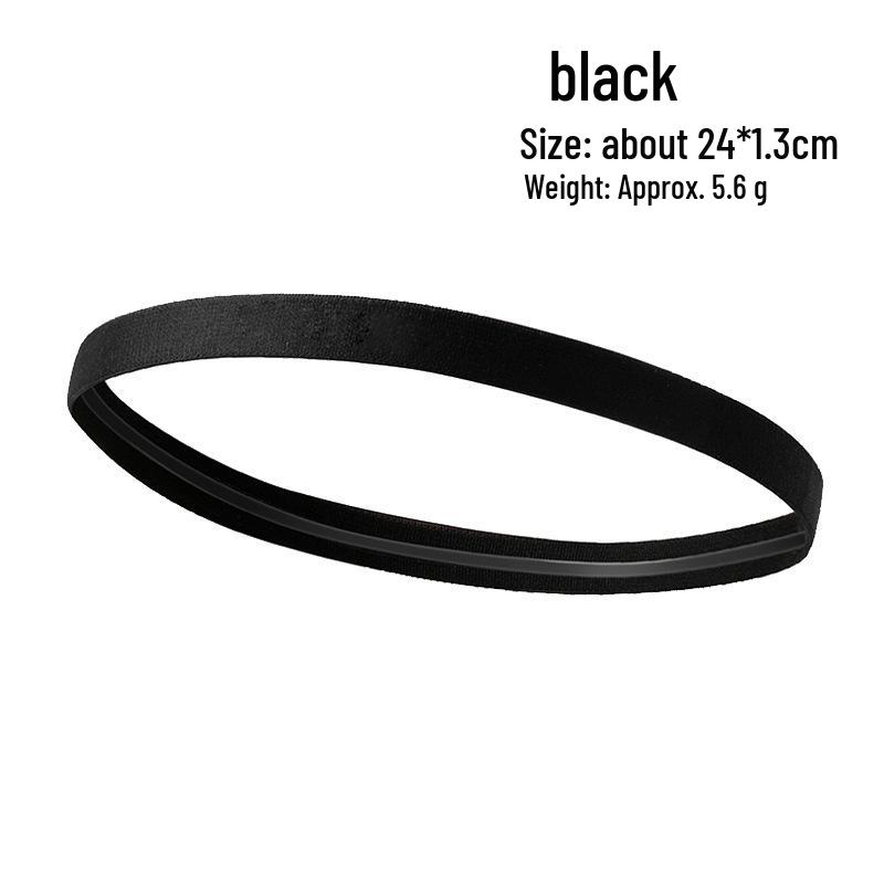

Minimalist Non-Slip Silicone Sweatband for Fitness, Yoga, Sports, & Running чёрный