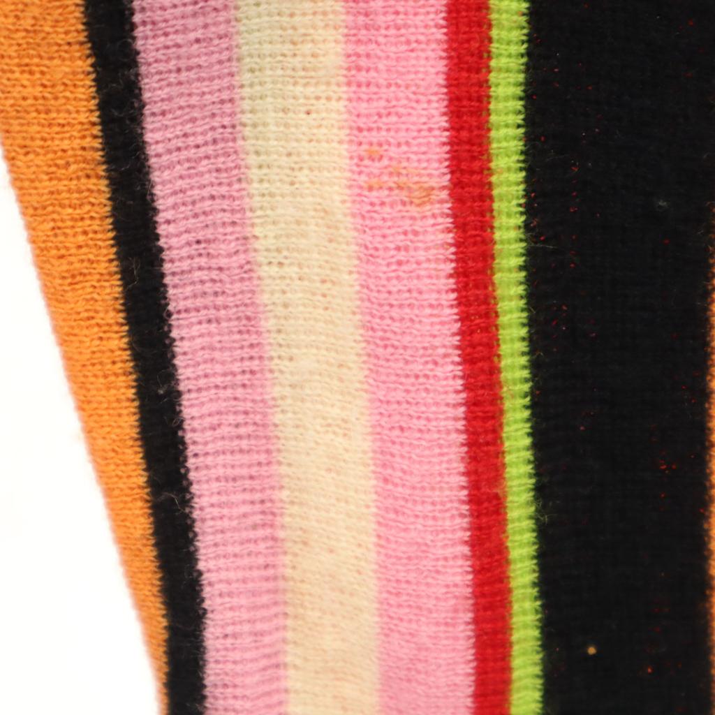 KENZO CLUB 90s Made in Japan Old Striped Pattern Long sleeve Half zip knit Women Used