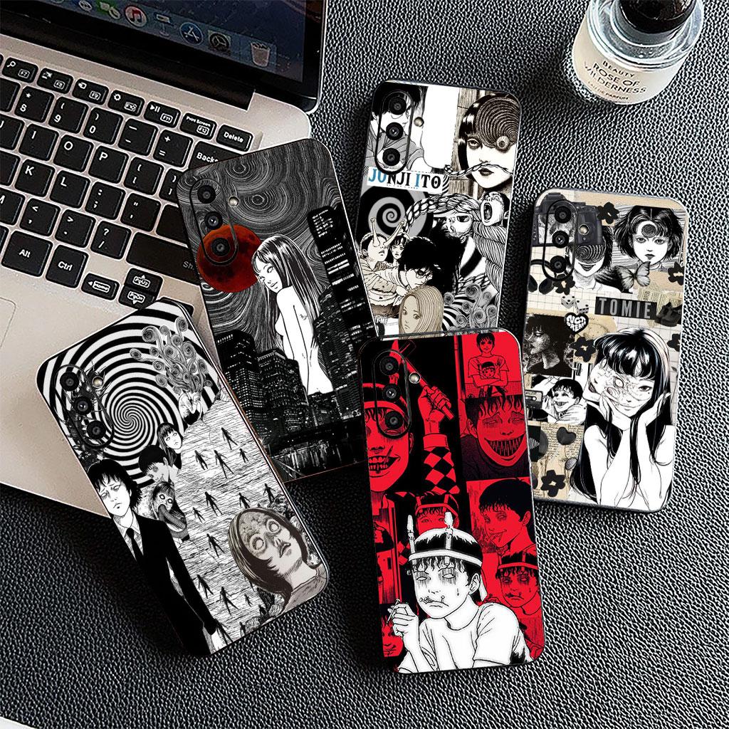 Soft Cover for Samsung Galaxy S25 S24 S23 FE Plus Ultra S7 Edge A16 A15 5G s25+ Coque Phone Case Junji Tomie Ito Collections