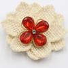 New 4 pieces of 25 * 29MM gold droplet protein alloy flower plate DIY clothing accessories hair accessories decoration accessori
