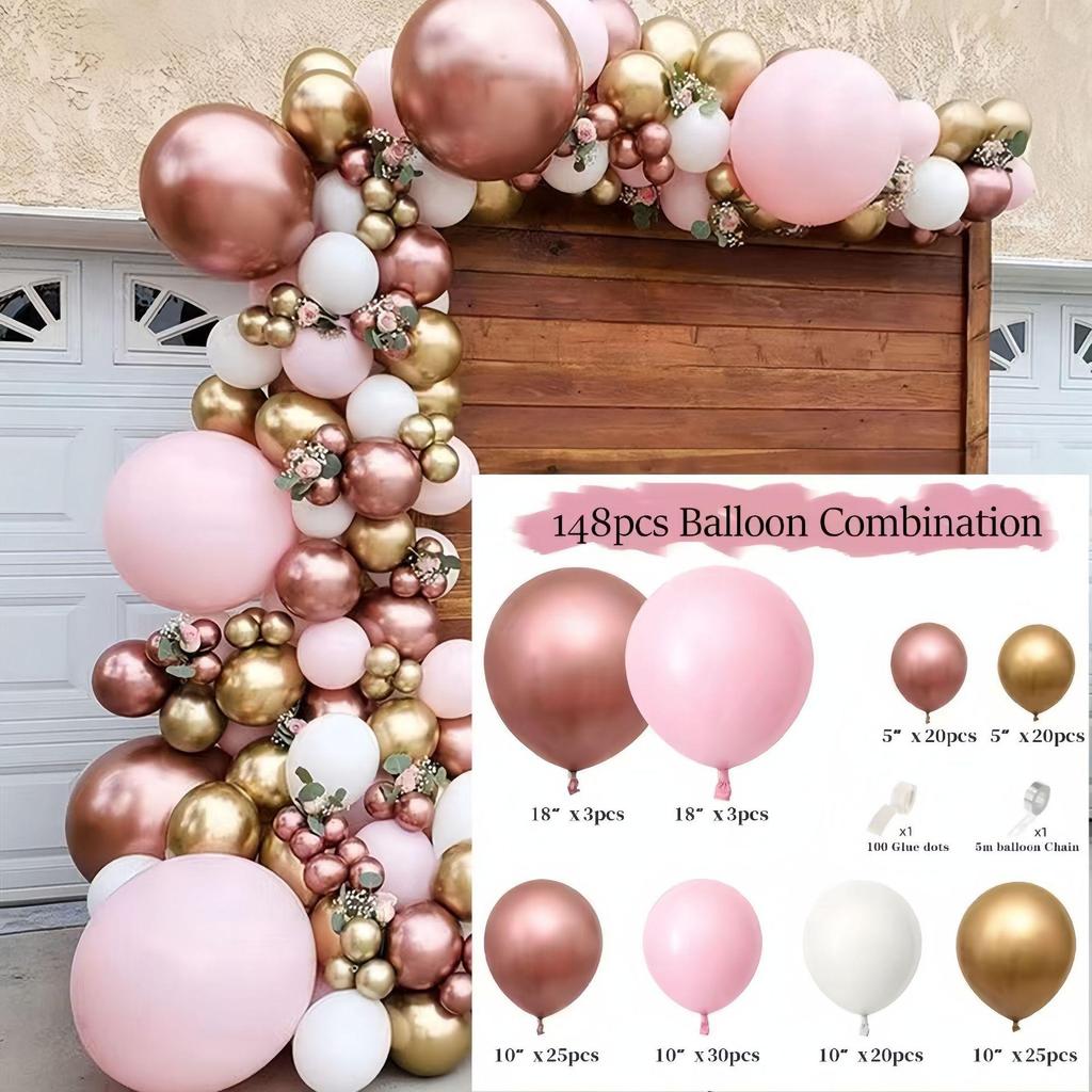 Ballonkettenset für Geburtstags-, Hochzeits- und Veranstaltungsdekorationen