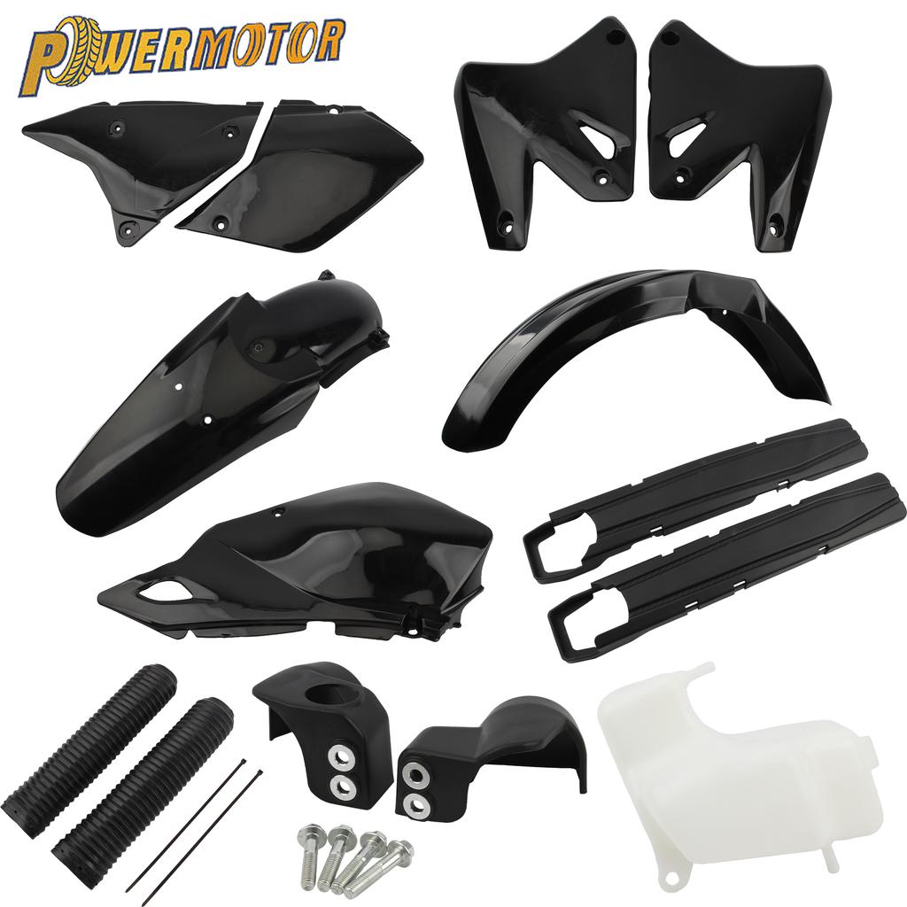 For Suzuki DRZ400 Motorcycle Accessories Left Right Side Panel Fairing Fork Shock Cover Front Fender Fuel Tank Decorative Cover