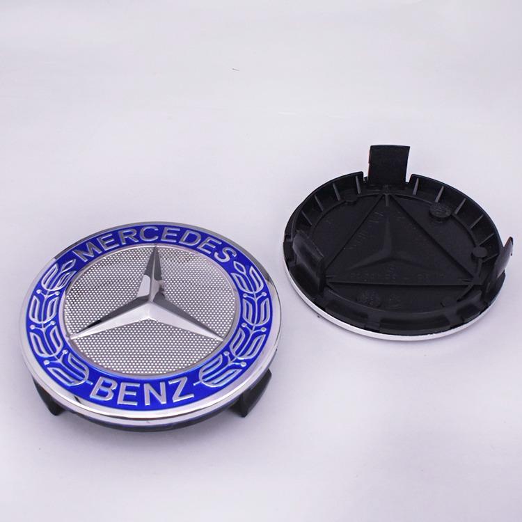 YDC4   Car Styling Wheel Center Covers Hub Caps Cover Emblem Stickers for Mercedes Benz W203 W204 W168 W176 CLA CLK CLS W124 W205 W211