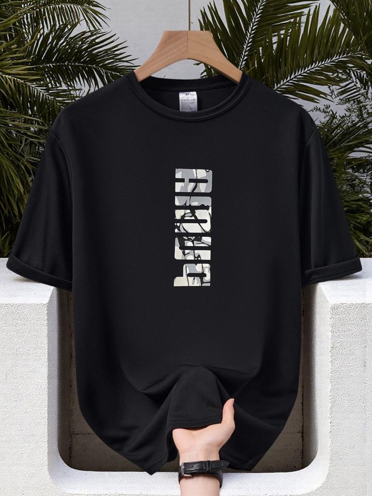 New 2026 Unisexs Outdoor Casual Tshirt Premium Printed Crewneck Design Slightly Stretchy And Breathable