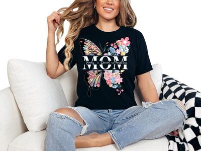 Schmetterling Mama Shirt Floral Mama T-Shirt Muttertag T-Shirt Mama Shirt Mutter Sweatsh