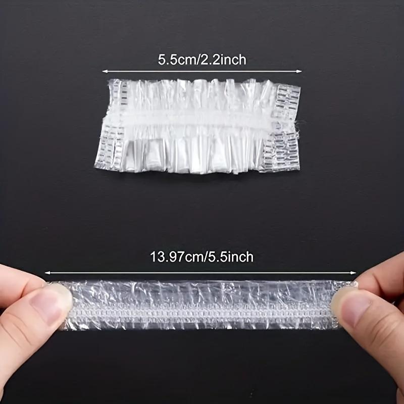 100pcs Ear Protection Cap Disposable Elastic Transparent Shower Earplugs, Suitable for Hair Dyeing and Bathing Earplugs Cap