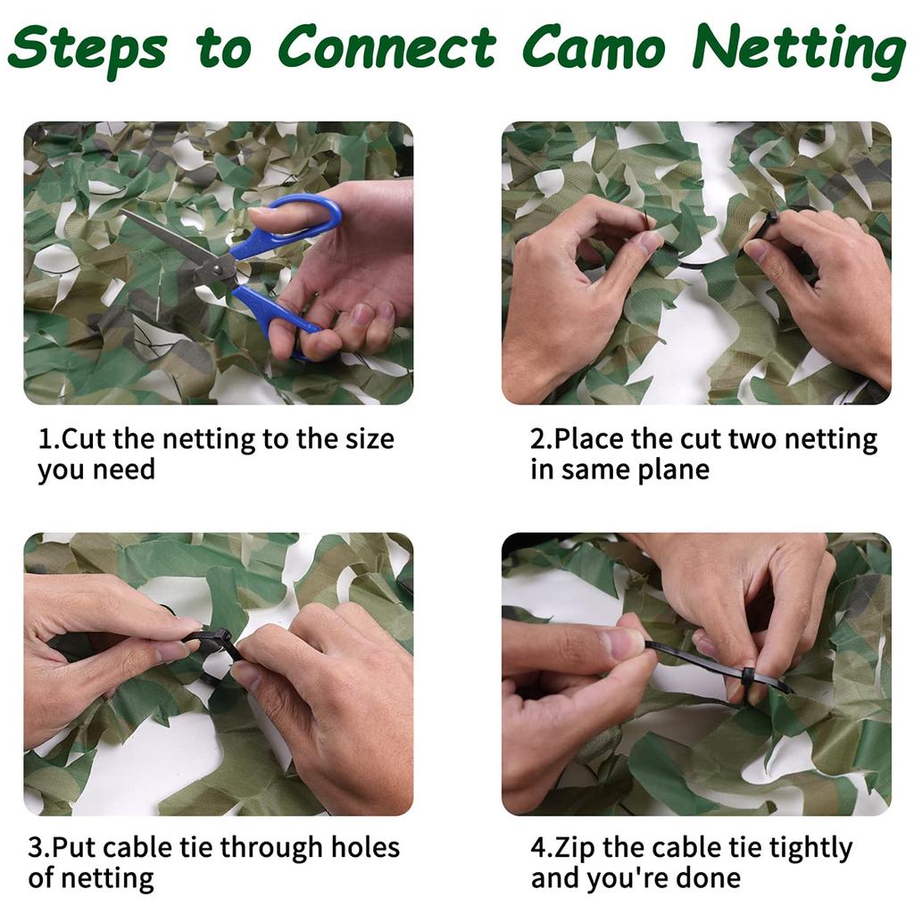 Camouflage Netting, Jungle Camouflage Roll, Hunting Concealment Net, Suitable for Camping, Hunting, Party Decorations