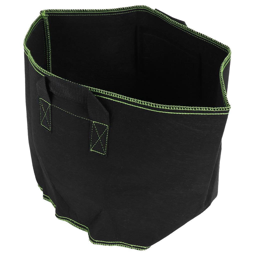 Plant Growth Bag Degradable NonWoven Vegetable Flower Planting Pot with Handles Black