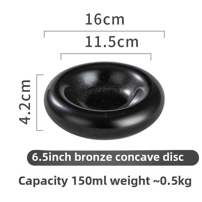 Molecular Gastronomy Tableware Appetizer Plate Sashimi Plate Creative Restaurant Circular Insulation Ceramic Dessert Plates