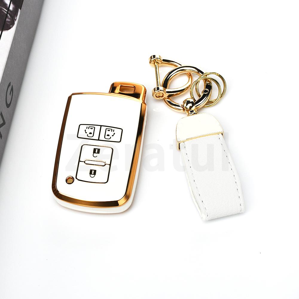 2/4 Buttons For Toyota Land Cruise Highlander Tacoma 4Runner Prius Avalon Sequoia Tundra Rav4 Tpu Car Key Case Cover Shell Fob
