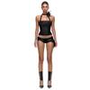 European and American autumn new neck sleeveless waist fashionable sexy versatile niche slim top women's clothing