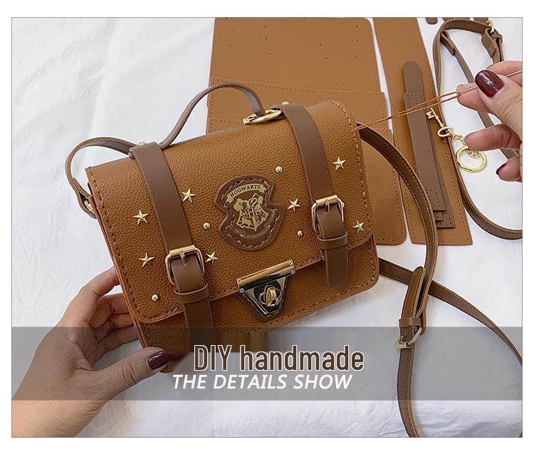 Cambridge Ručně tkaná malá čtvercová taška - Sada pro kutily - Perfektní dárek pro přítelkyni, na jedno rameno, crossbody nebo do ruky.