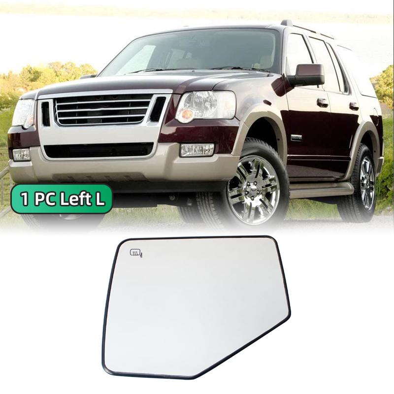 

For Ford Explorer 2006 2007 2008 2009 2010 Exterior Rearview Side Mirror Glass Lens With Heated 6L2Z-17K707-E 6L2Z-17K707-C