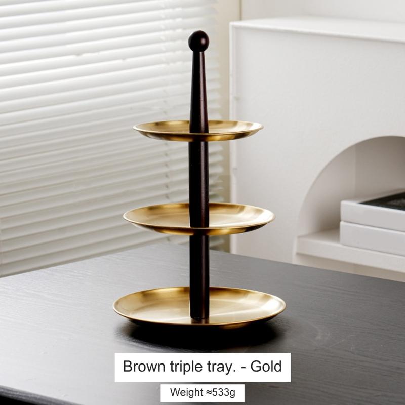 Metal Cupcakes and Fruits Tray Effective Stainless Steel Fruit and Candy Stands Organizers for Special Event
