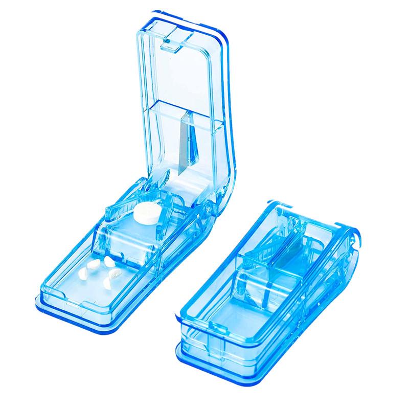 Tablettenschneider & Aufbewahrung: Reisefertiger, praktischer Zwei-in-Eins-Tablettenteiler