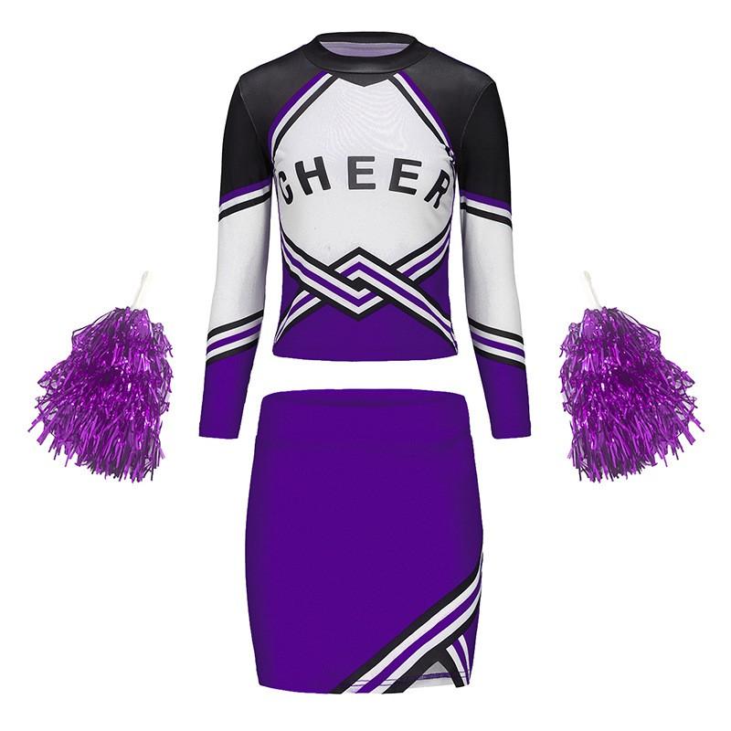 Womens Cheerleading Skirts School Style Performance Outfits Sports Competitions Stage Shows
