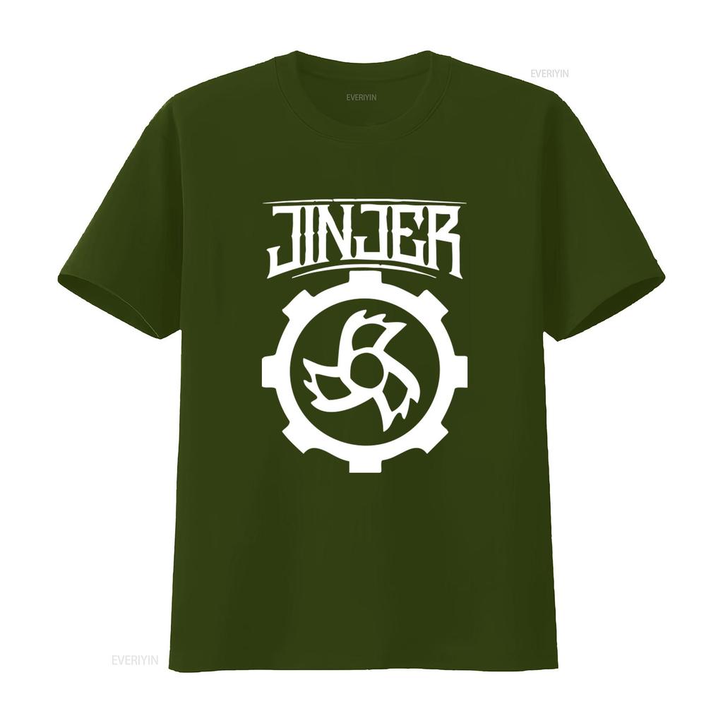 NWT Jinjer Metalcore Progressive Metal Rock Band Music Retro Logo T Shirt S 3XL Long vintage Washed Casual Unisex Stylish