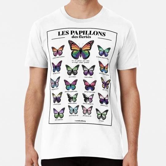 Les Papillons Des Fiertés Size S to 5XL Made in the USA T-shirt 4XL