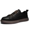 Mens Casual Shoes Fashion Breathable White Shoes High Quality Leather Skate Shoes Luxury Brand Lace Up Handmade Designer Shoes