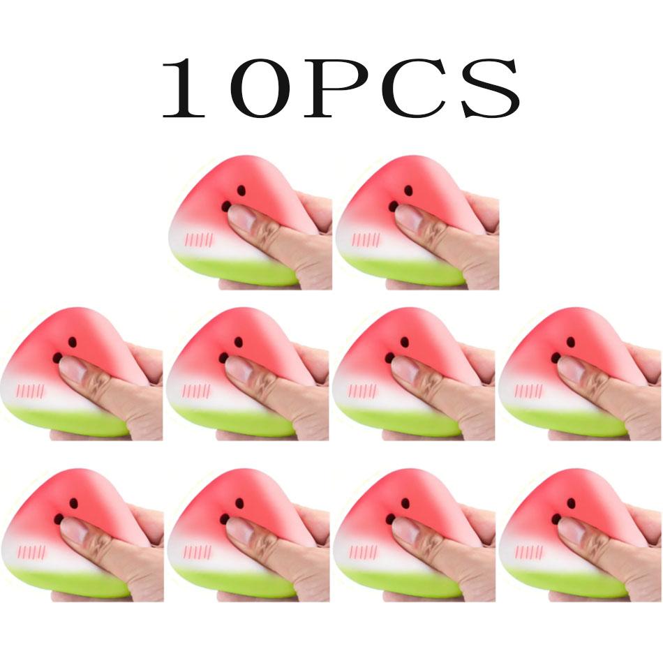Squishy Watermelon Fidget Toy Anti-Stress Slow Rising Fruit Pinch Squeeze Stress Reliever Funny Pressure Reducer Prop For Kids