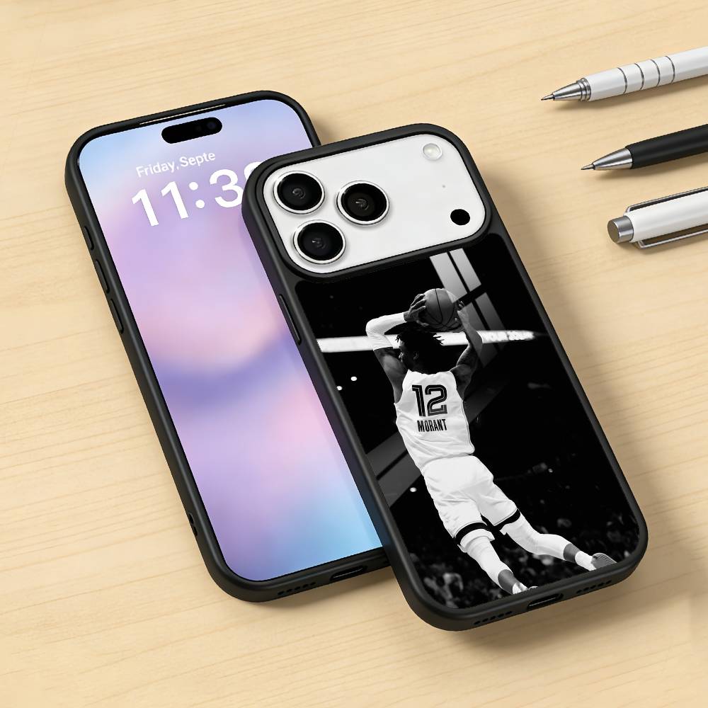 Cool J-Ja M-Morant 12 Phone Case For iPhone17,16,15,14,13,12,Pro,Max,Magnetic For Magsafe Wireless Charging