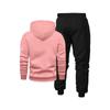 Men's Printed 2pcs Set, Casual Hooded Long Sleeve Sweatshirt and Jogger Pants Outfit, Suitable for Winter and Autumn, Sportswear Set
